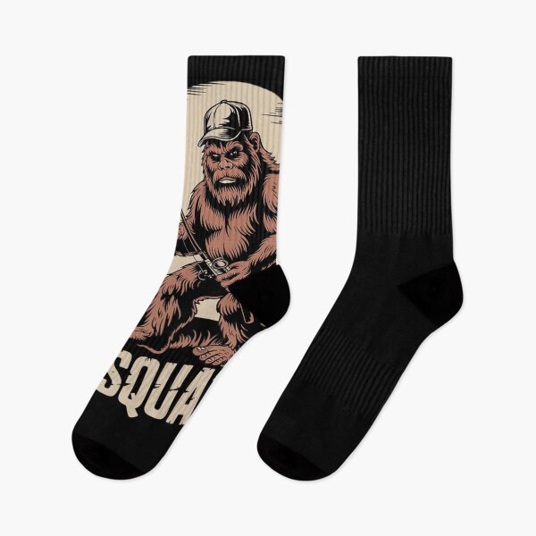 Item preview, Bassquatch Sasquatch Men's Bass Fishing Bigfoot 80's  designed and sold by PowAcademy.