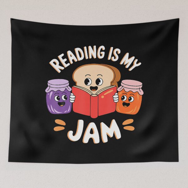 Item preview, Reading Is My Jam Bookworm Book Librarian designed and sold by RosaliaAmber.