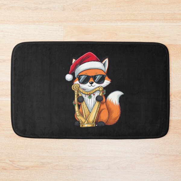 Item preview, Christmas Fox Harp Player | Festive Star Harp Fox designed and sold by ColorSplash123.