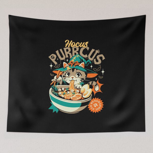 Item preview, Hocus Purrcus – Witch Cat Ramen Bowl designed and sold by Pupung oktavian.