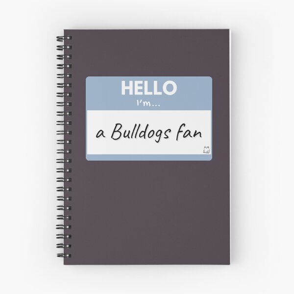 Item preview, Hello I’m a Bulldogs Fan – Blue designed and sold by buglevel.