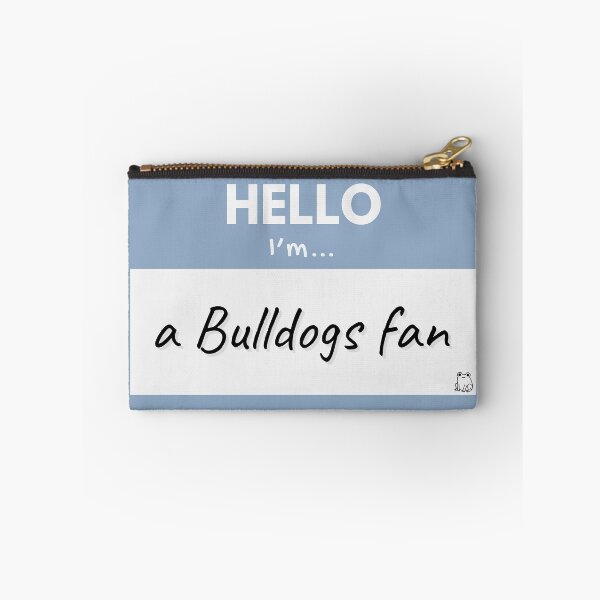 Item preview, Hello I’m a Bulldogs Fan – Blue designed and sold by buglevel.