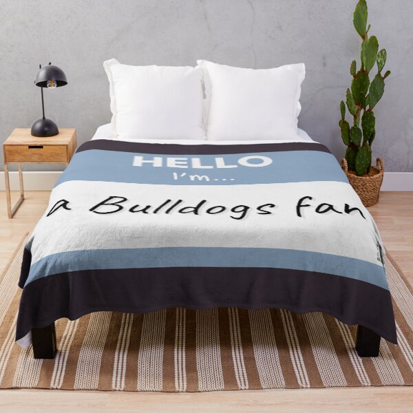 Item preview, Hello I’m a Bulldogs Fan – Blue designed and sold by buglevel.