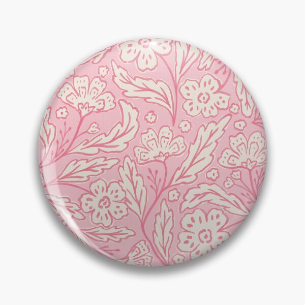 Item preview, Vintage hand-drawn garden florals - Pastel pink designed and sold by Illustrated by Nat.