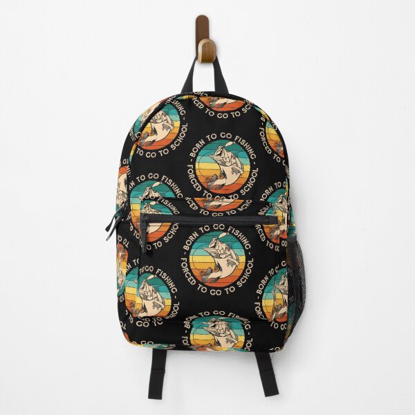 Item preview, Born To Go Fishing Forced School Funny Men Kids Boys Fishing designed and sold by MavisJoseph.
