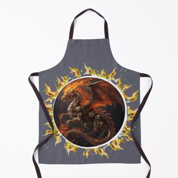 Item preview, Fire dragon with mechanical details designed and sold by BandGTees.