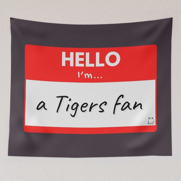Item preview, Hello I’m a Tigers Fan – Red designed and sold by buglevel.