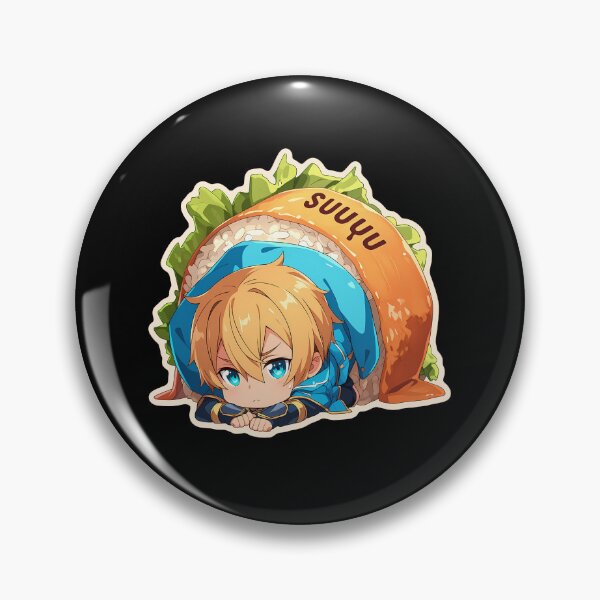 Item preview, Eugeo Sword Art Online Anime Kawaii Chibi Sushi Roll designed and sold by CarlosBender.