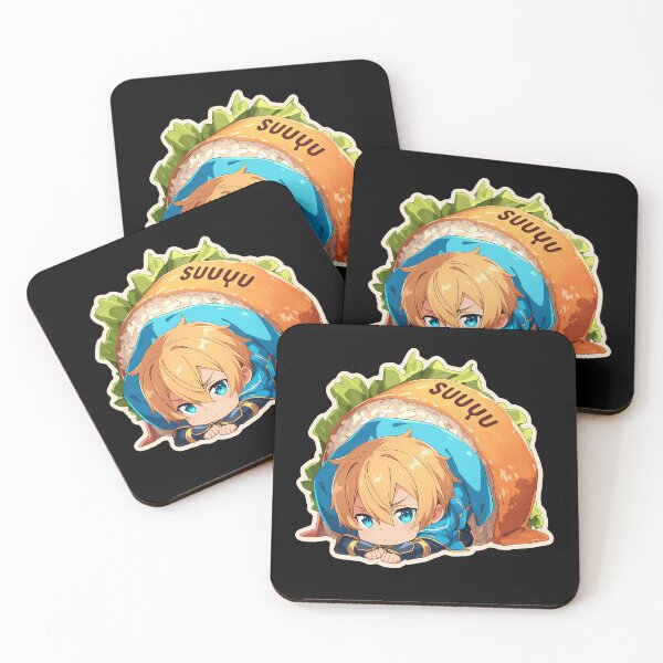 Item preview, Eugeo Sword Art Online Anime Kawaii Chibi Sushi Roll designed and sold by CarlosBender.