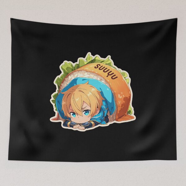 Item preview, Eugeo Sword Art Online Anime Kawaii Chibi Sushi Roll designed and sold by CarlosBender.