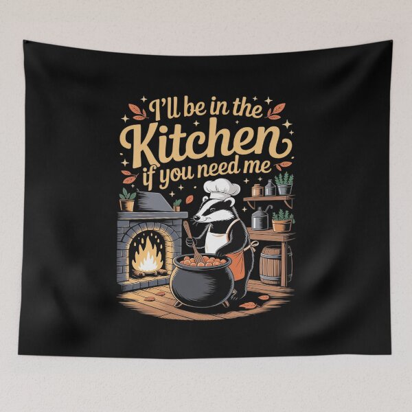 Item preview, Autumn Kitchen Magic Cooker Chef Cute Honey Badger Cooking designed and sold by JaskconLIfe23.