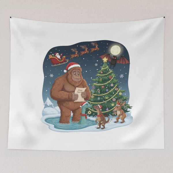 Item preview, A Merry Cryptid Christmas designed and sold by CryptidCharm.