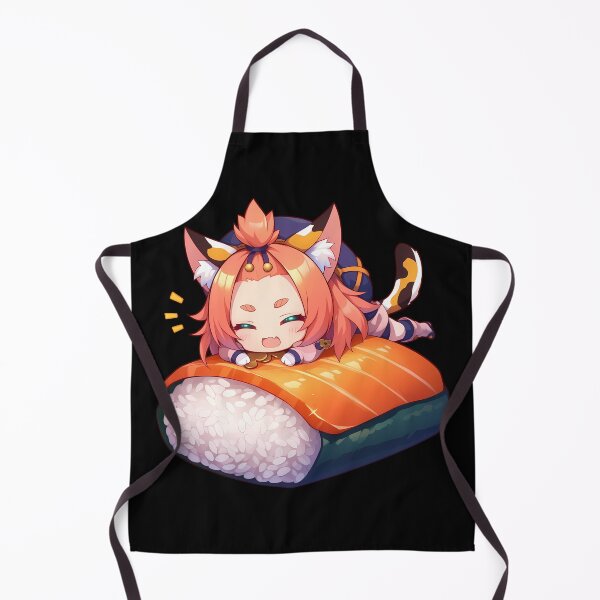 Item preview, Diona Genshin Impact Game Girl Kawaii Chibi Sushi Roll designed and sold by CarlosBender.