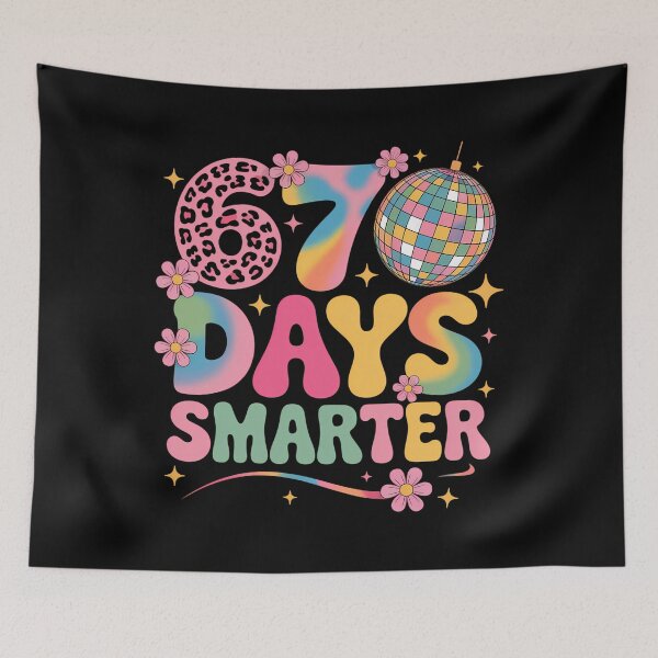 Item preview, 67th Days Smarter Smile Face 67 Days School Teacher Boy Girl designed and sold by AsteriskDatBArt.