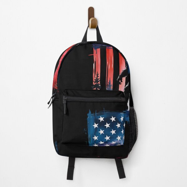 Item preview, Big Foot Bigfoot Sasquatch American Flag Patriotic 4th July designed and sold by PowAcademy.