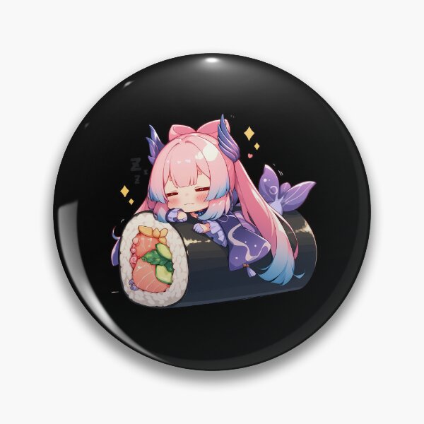 Item preview, Sangonomiya Kokomi Sushi Fantasy Genshin Impact Kawaii Chibi Anime Girl designed and sold by CarlosBender.