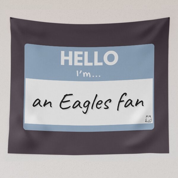Item preview, Hello I’m an Eagles Fan – Blue designed and sold by buglevel.