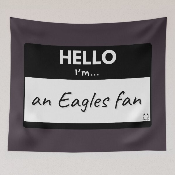 Item preview, Hello I’m an Eagles Fan – Black designed and sold by buglevel.