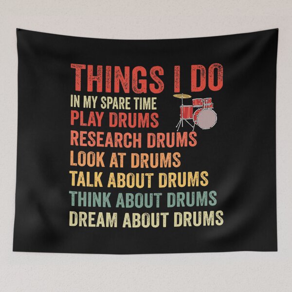 Item preview, Drumming Drumset Drums Percussionist Funny Drummer Women Men designed and sold by EstherDiane.