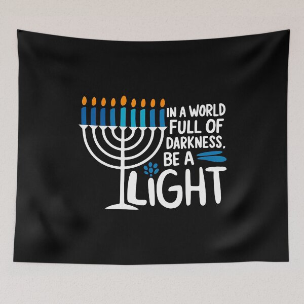 Item preview, In A World Full Of Darkness Be A Light Hanukkah designed and sold by JosephineCathy.