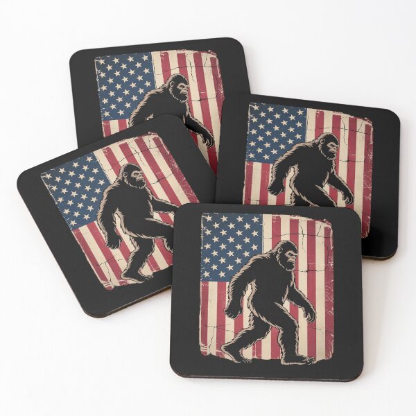 Item preview, Bigfoot American Flag 4th of July Patriotic  designed and sold by CombatTask.