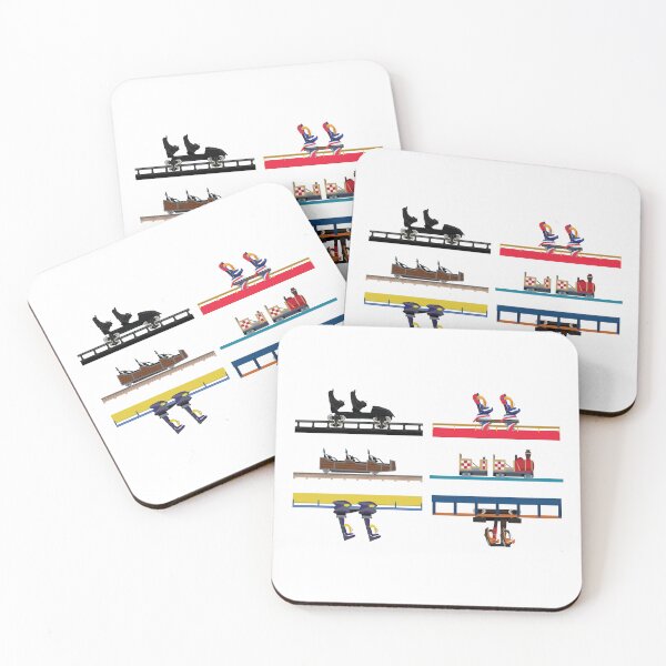 Item preview, Parque Warner Madrid Coaster Cars Design designed and sold by CoasterMerch.