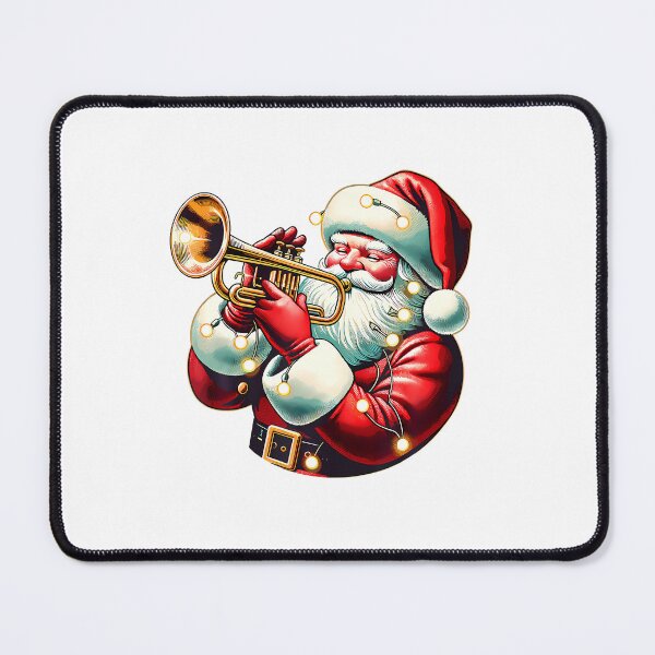 Item preview, Santa Playing Trumpet Funny Trumpet Playing Musical Santa designed and sold by DeborahCarolyn.