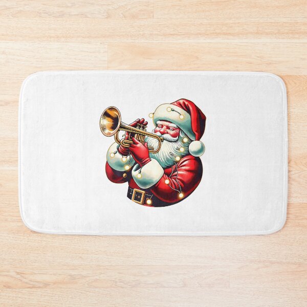 Item preview, Santa Playing Trumpet Funny Trumpet Playing Musical Santa designed and sold by DeborahCarolyn.