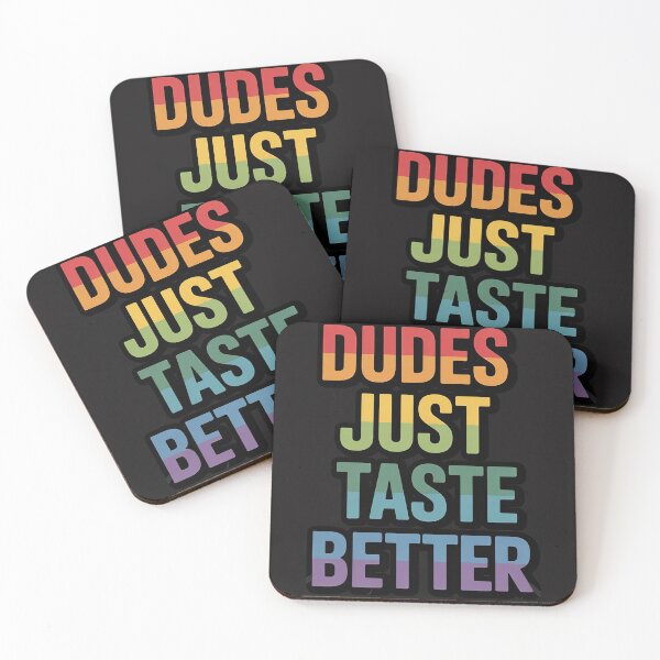 Item preview, Distressed Text Funny Gay Pride Dudes Just Taste Better designed and sold by lamsaoniutoi.