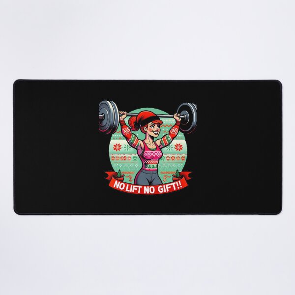 Item preview, No Lift No Gift Workout Gym Christmas Xmas Miss Santa Women designed and sold by MavisJoseph.