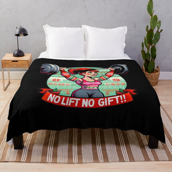 Item preview, No Lift No Gift Workout Gym Christmas Xmas Miss Santa Women designed and sold by MavisJoseph.