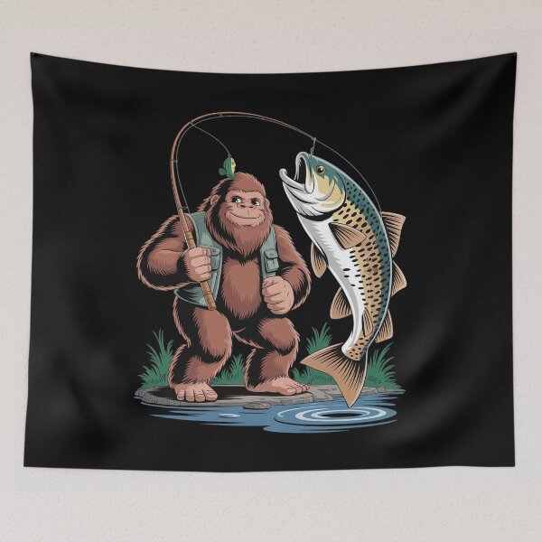 Item preview, Bigfoot Bowfin Fishing Dogfish Fisherman Cryptid Sasquatch  designed and sold by CombatTask.