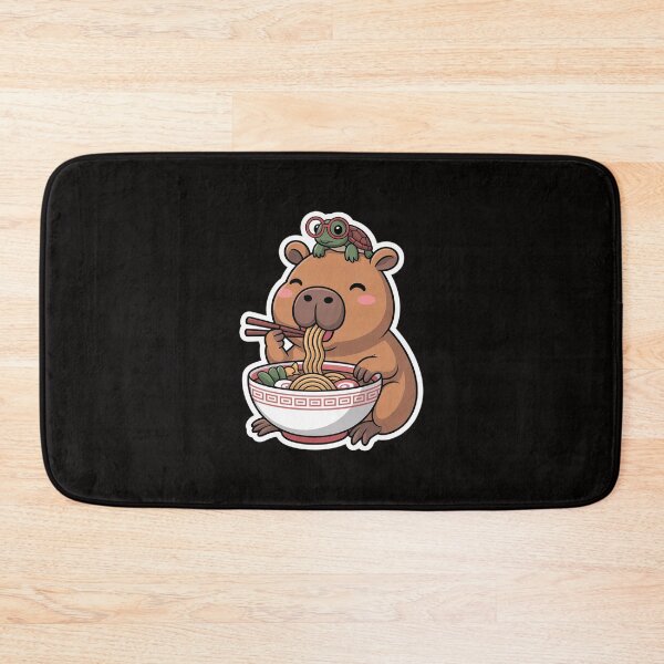 Item preview, Cute Capybara and Turtle Backpack Ramen Kawaii Capibara Girl designed and sold by margaridroso.