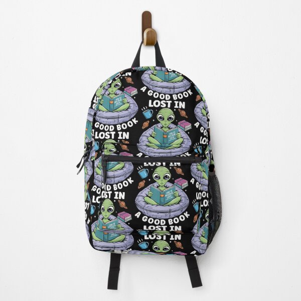 Item preview, Bookworm Sci Fi Reader Lost In Books Nerd Alien Reading designed and sold by EstherDiane.