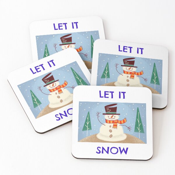 Item preview, Let It Snow Snowman Design | Festive Winter Holiday Snowman Artwork designed and sold by Ani-24.
