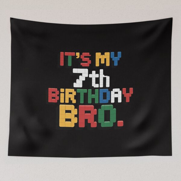 Item preview, Cute 7th Birthday 7 Years Old Block Building Boys designed and sold by margaridroso.