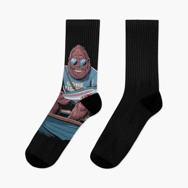 Item preview, Bigfoot Fishing Adventure Sasquatch Catch of the Day  designed and sold by PowAcademy.