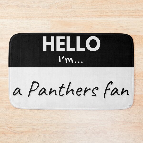 Item preview, Hello I’m a Panthers Fan – Black designed and sold by buglevel.