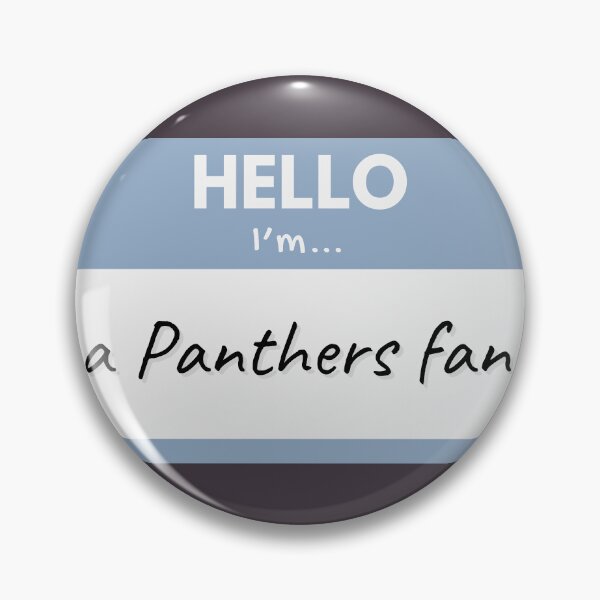 Item preview, Hello I’m a Panthers Fan – Blue designed and sold by buglevel.