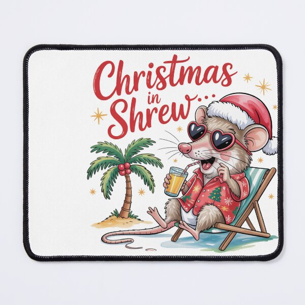 Item preview, Christmas Shrew T-Shirt – Kawaii Holiday Mouse Design, Funny Winter Animal Tee, Cute Xmas Gift Idea for Kids & Adults designed and sold by kaka8888.
