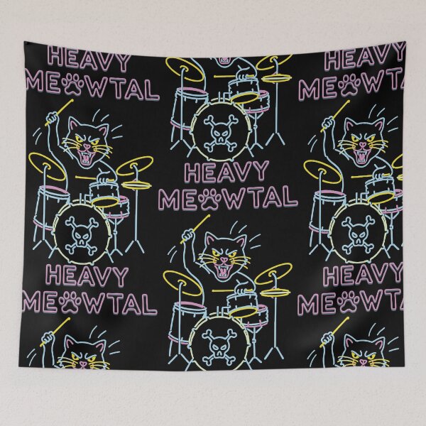 Item preview, Heavy Meawtal Rock Cats and Music!!! designed and sold by Robert "Hellfish" Fonseca.