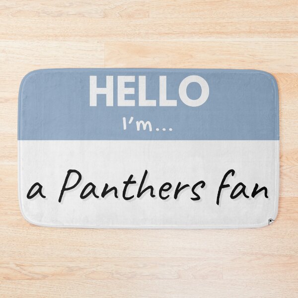 Item preview, Hello I’m a Panthers Fan – Blue designed and sold by buglevel.