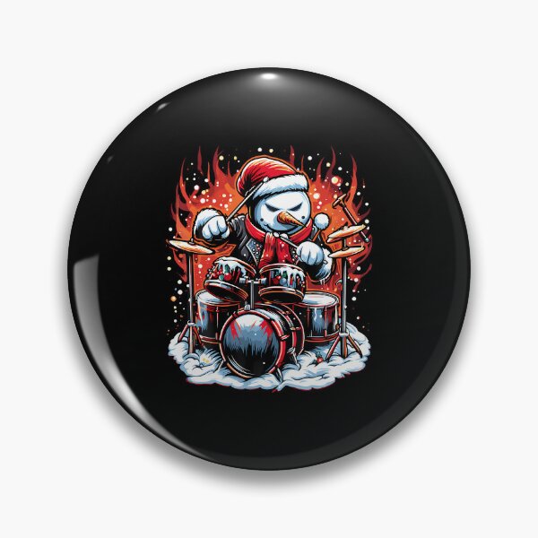 Item preview, Christmas Rockin' Drums Snowman Drummer Firestorm Graphic designed and sold by PatsyMargie.