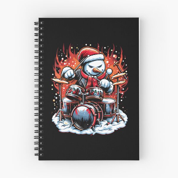 Item preview, Christmas Rockin' Drums Snowman Drummer Firestorm Graphic designed and sold by PatsyMargie.