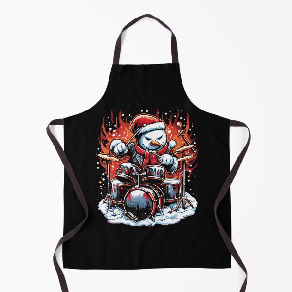Item preview, Christmas Rockin' Drums Snowman Drummer Firestorm Graphic designed and sold by PatsyMargie.