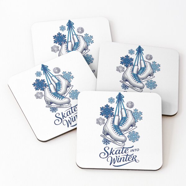 Item preview, SKATE INTO WINTER Elegant Ice Skates designed and sold by Quillway.