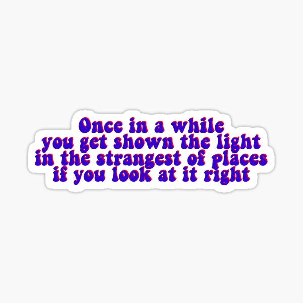 grateful dead lyrics sticker Sticker