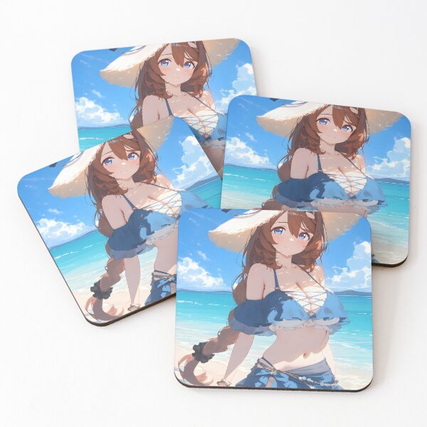 Item preview, Super Creek Ocean Breeze Bikini Uma Musume Pretty Derby Anime Girl Waifu designed and sold by CarlosBender.