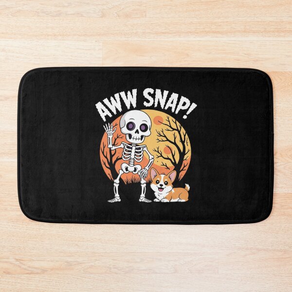 Item preview, Awww Snap Funny Skeleton Corgi Dog Pun Spooky Halloween designed and sold by JaskconLIfe23.