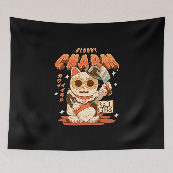 Item preview, Bloody Charm – Killer Maneki Neko Horror Cat designed and sold by Pupung oktavian.